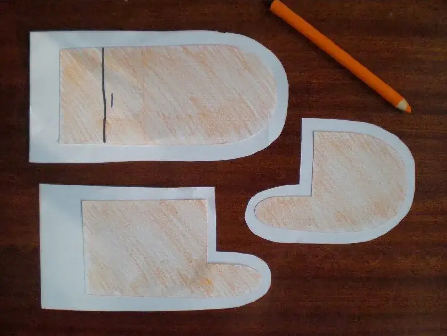 wykr&oacute;j rękawiczek z palcami na materiale