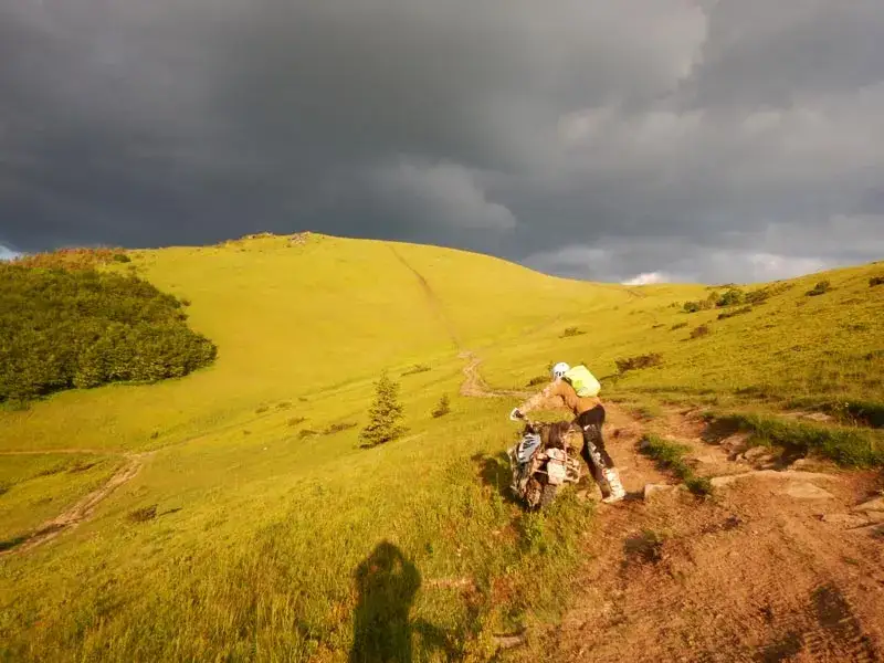 enduro motocyklowe i rowerowe krajobraz