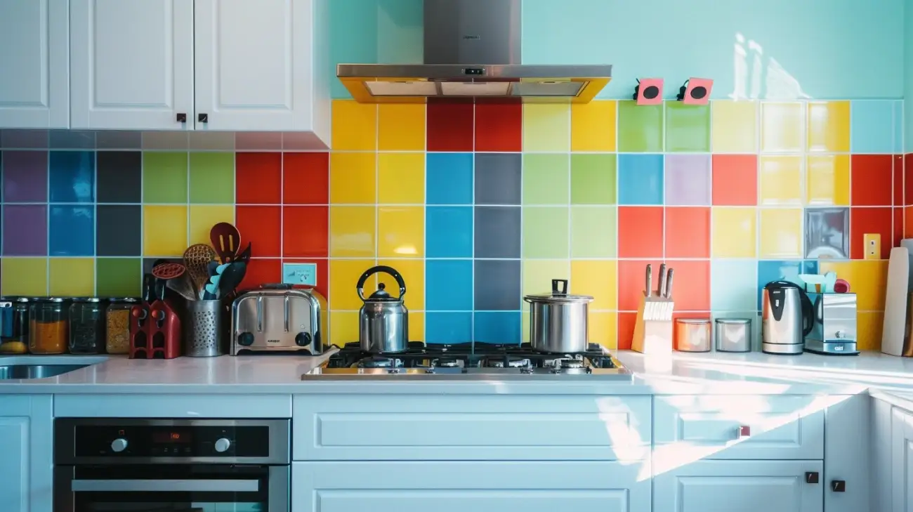 Zdjęcie Kolorowe płytki do kuchni - jak je dobrać do aranżacji wnętrza?