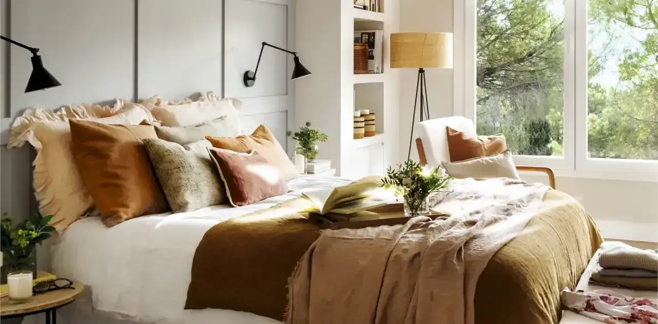 Zdjęcie Decorar pared sin cabecero: 20+ ideas creativas y prácticas