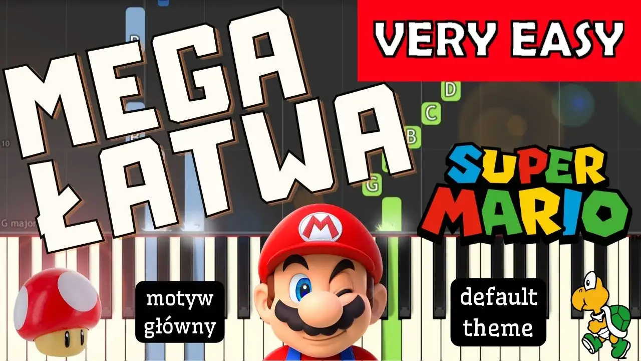 Zdjęcie Nuty na pianino do Mario czy już wiesz – znajdź idealną wersję