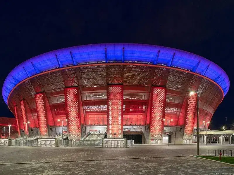 Puskás Aréna Budapeszt z zewnątrz