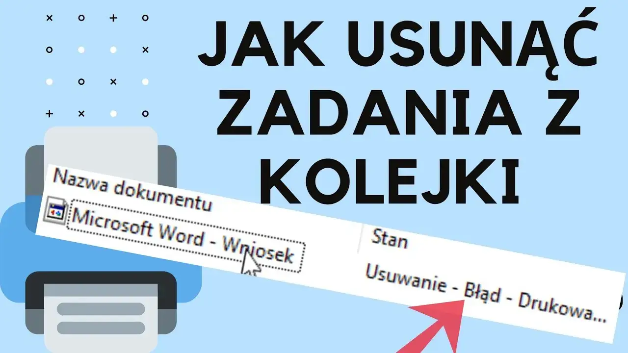 Windows anulowanie zadań drukowania kolejka
