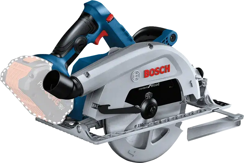 Ergonomia pilarki tarczowej Bosch i Makita