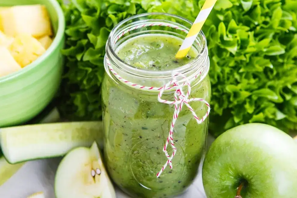 składniki na koktajl ze szpinaku różnorodność