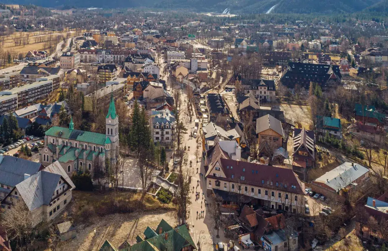 Krup&oacute;wki Zakopane widok z g&oacute;ry