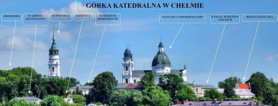 G&oacute;ra Chełmska Bazylika NMP panorama