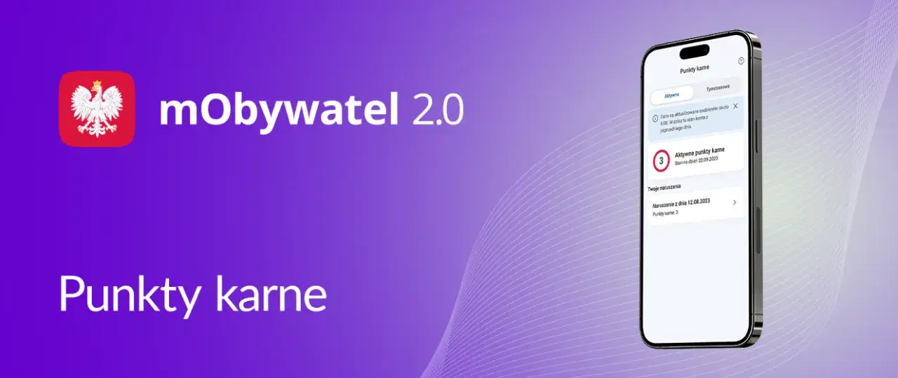 aplikacja mObywatel punkty karne zrzut ekranu