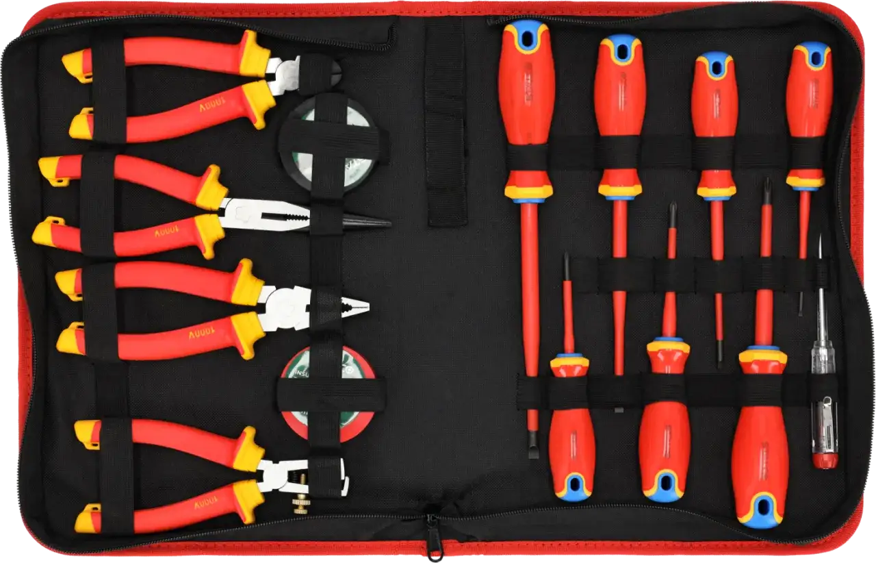 zestaw izolowanych narzędzi elektryka VDE