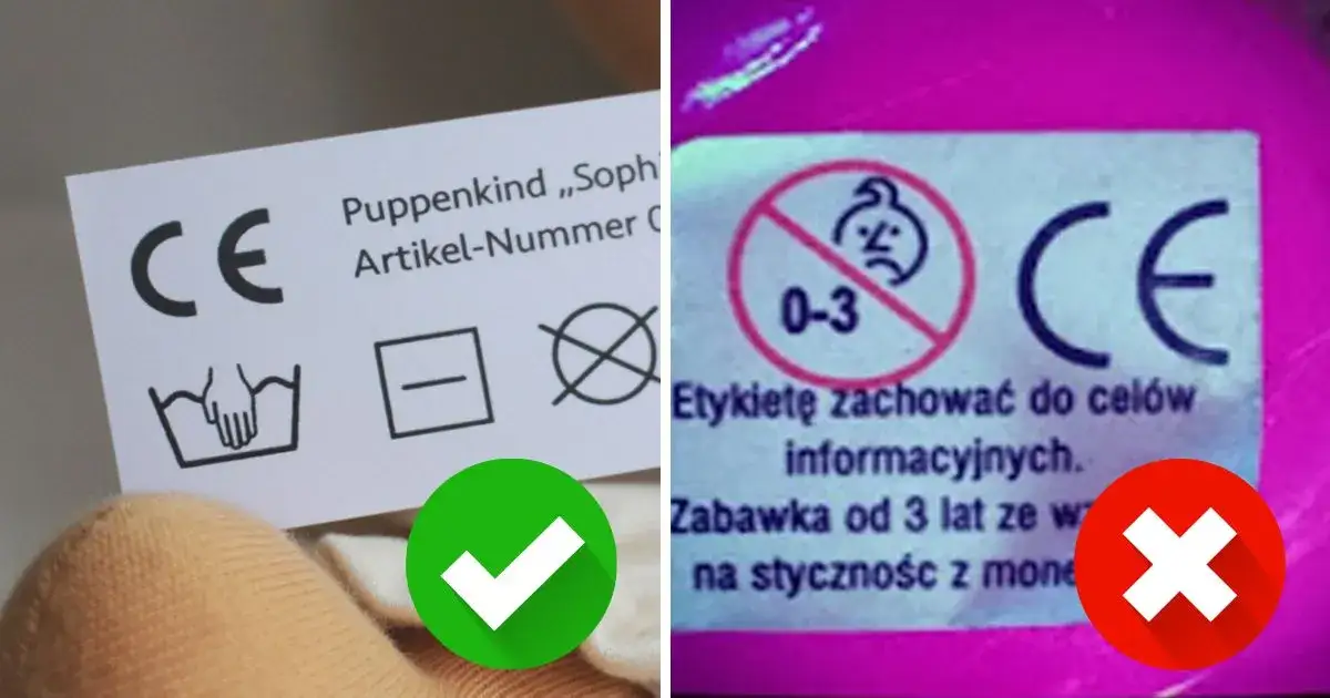 znak CE na zabawce