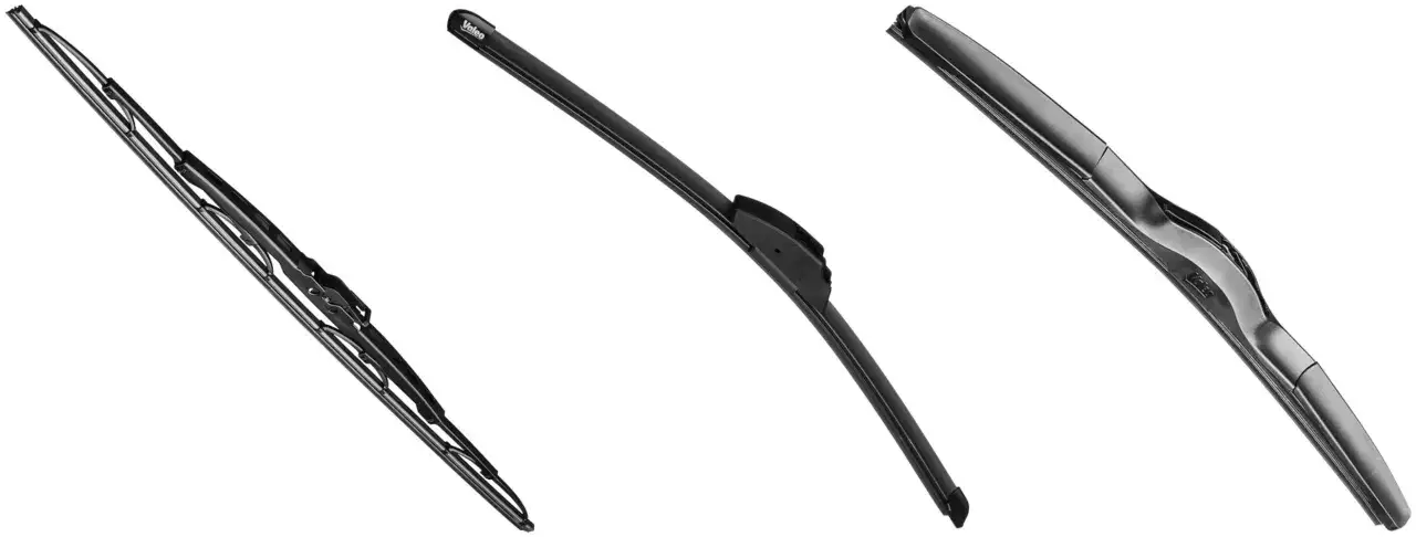 r&oacute;żne typy wycieraczek samochodowych płaskie szkieletowe hybrydowe