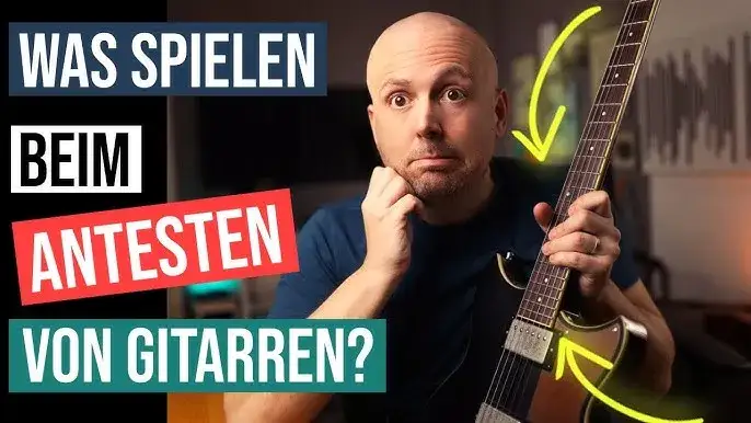 gitarre im musikgeschäft testen