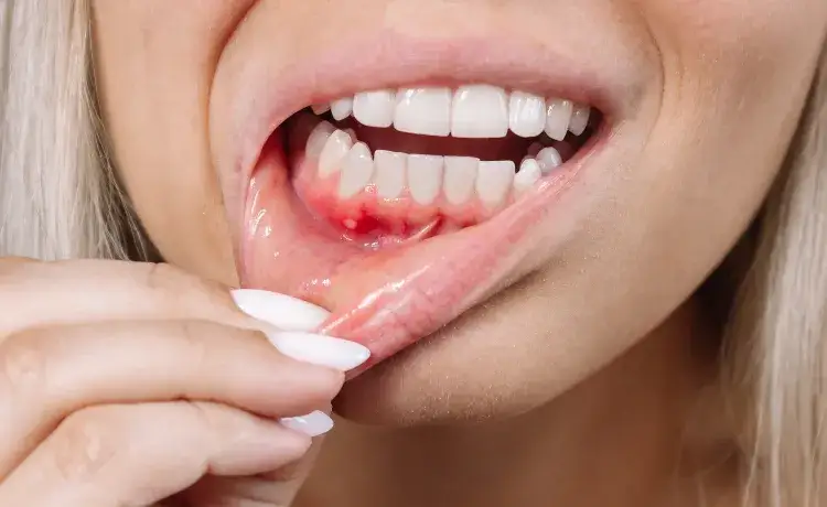 przyczyny b&oacute;lu dziąseł zapalenie &oacute;semki afty