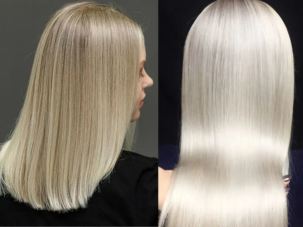 Jantar szampon rewitalizujący kolor efekty przed po