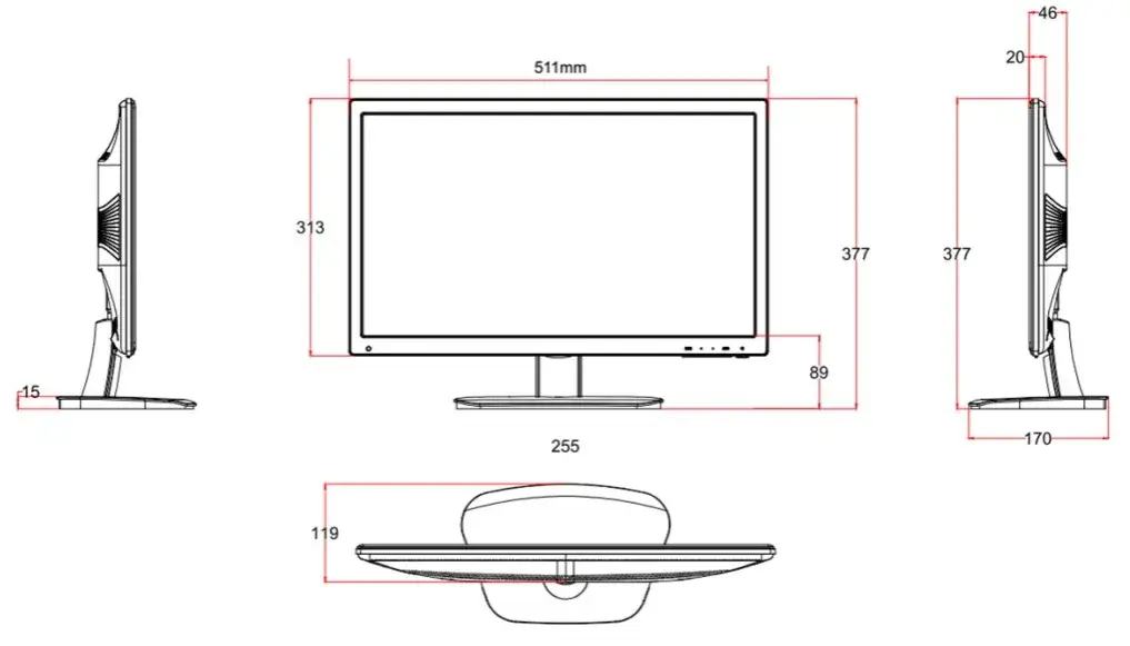 mierzenie przekątnej monitora instrukcja