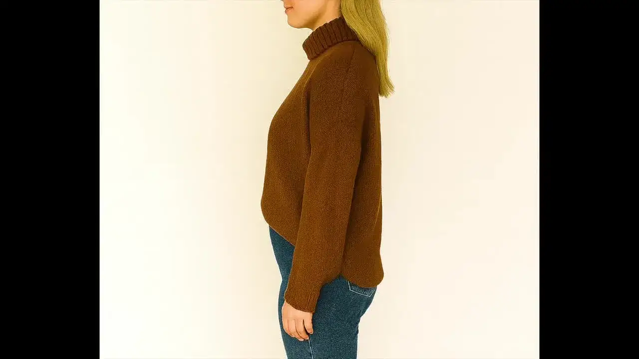 przykłady wykrojów na sweter oversize