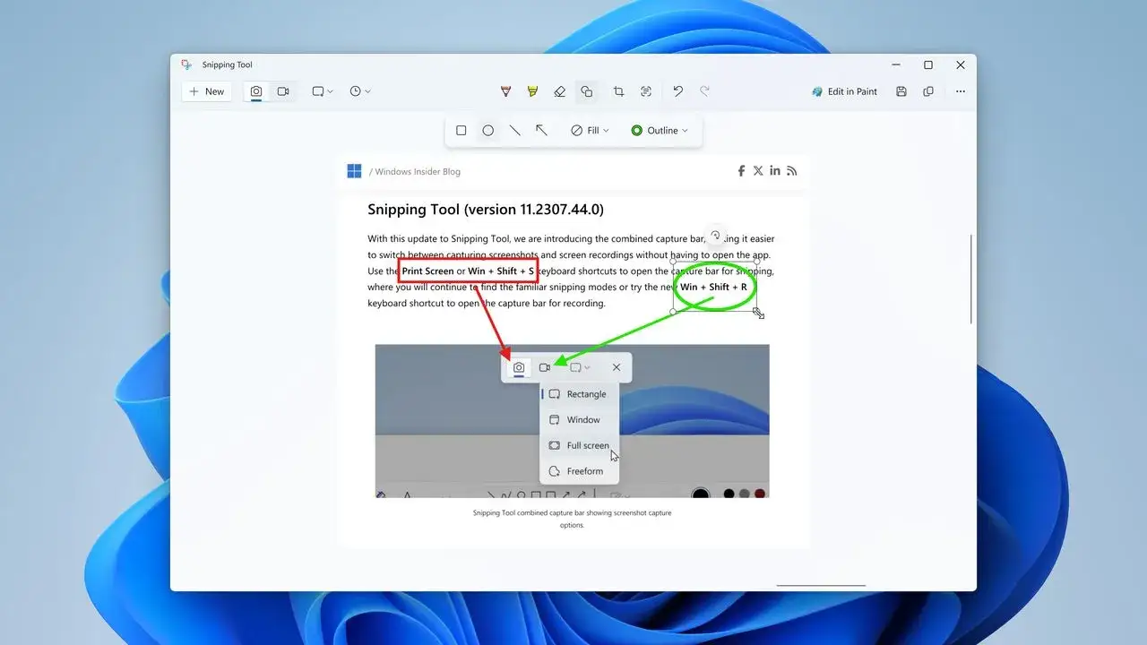 Narzędzie Wycinanie Windows 11