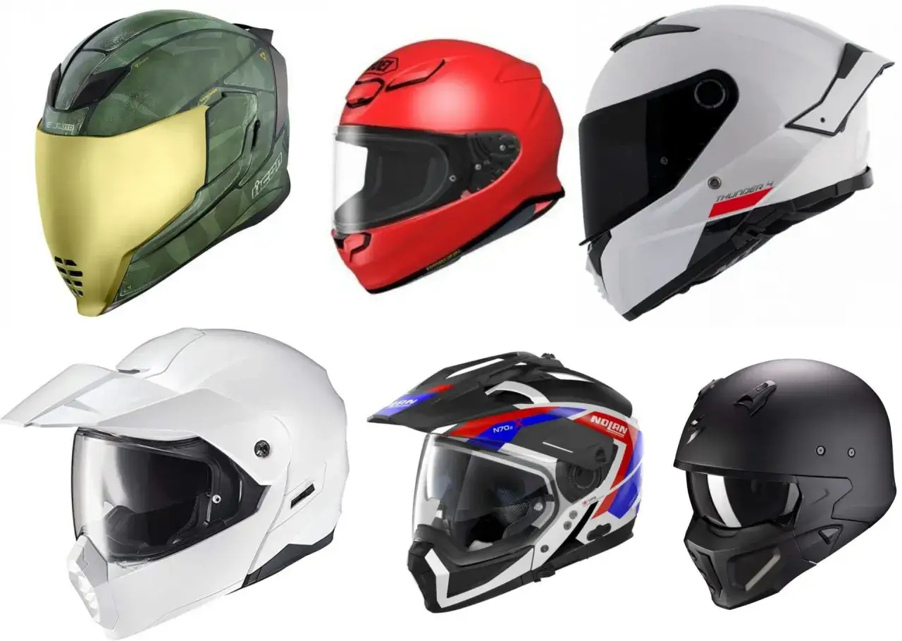 Rodzaje kask&oacute;w motocyklowych por&oacute;wnanie