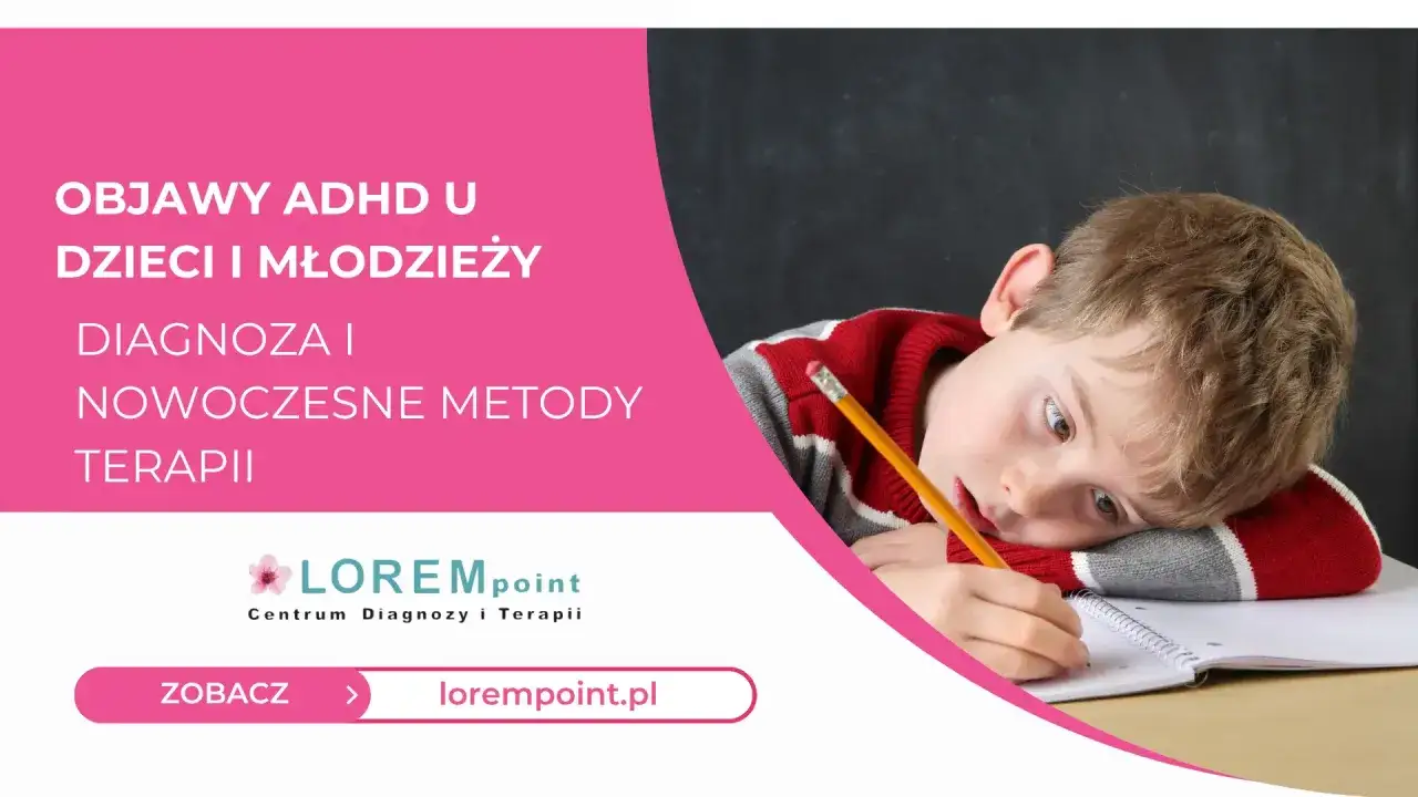 ADHD poradnik dla rodziców: objawy, diagnoza i terapie. Chłopiec z ołówkiem w dłoni, zmęczony nauką.