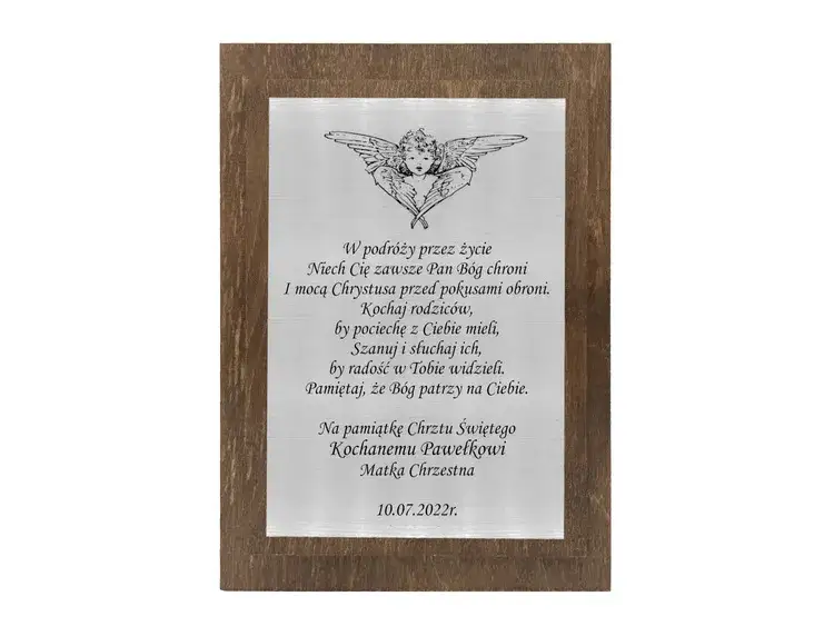 grawer na pamiątkę chrztu