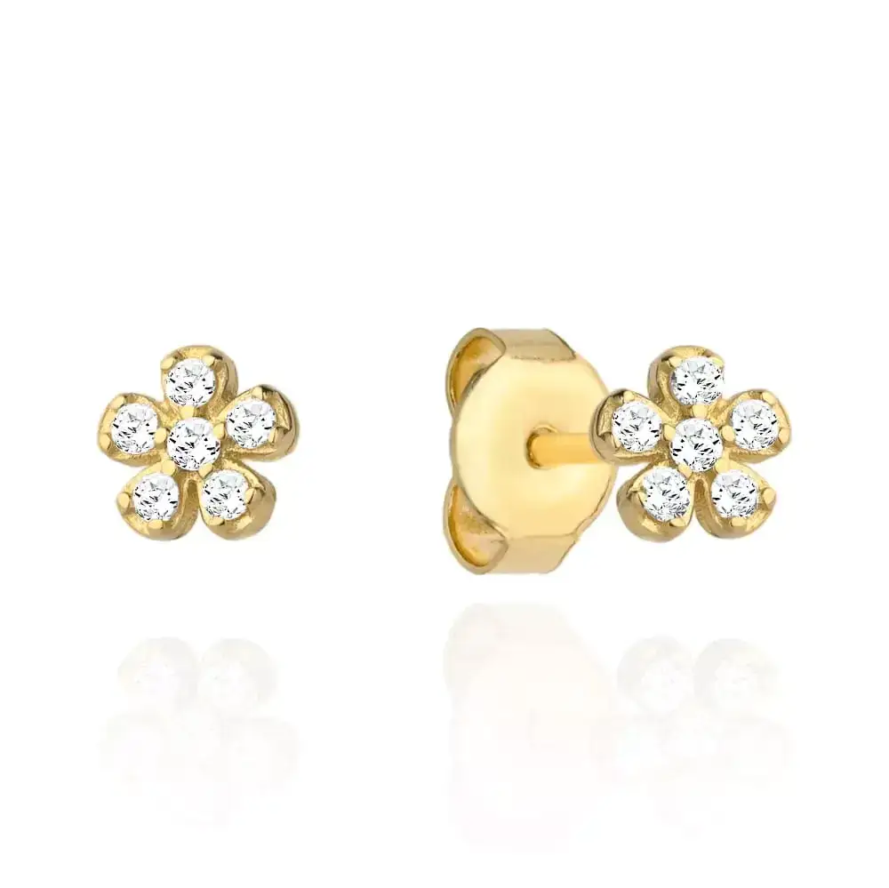 złote kolczyki dla dziecka bezpieczne