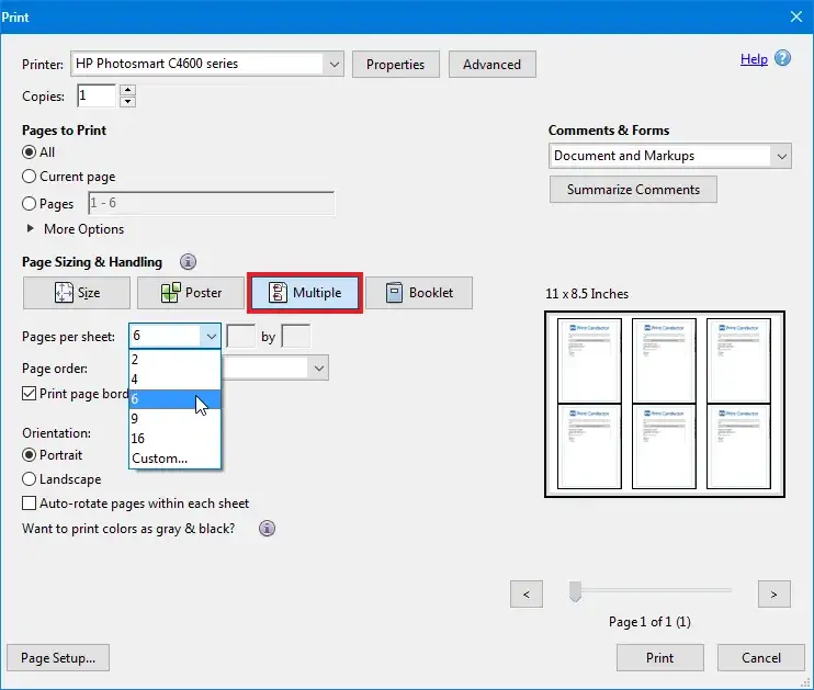 drukuj do pdf windows 11 wiele zdjęć