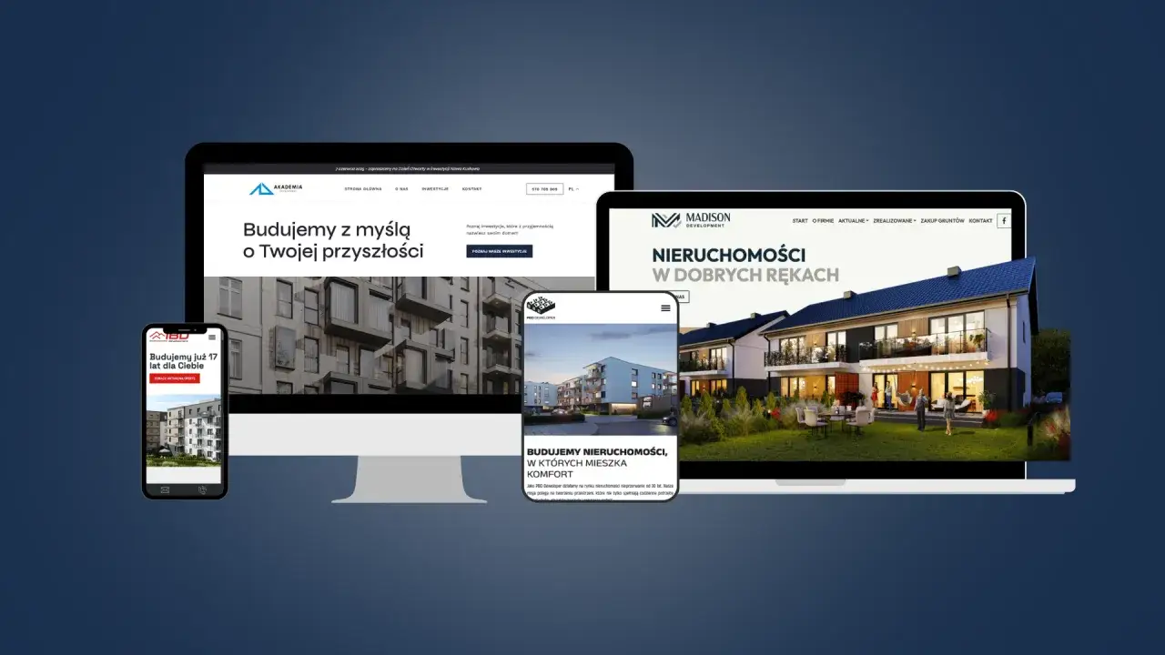 Profesjonalna oferta biznesowa dla dewelopera, prezentacja projekt&oacute;w