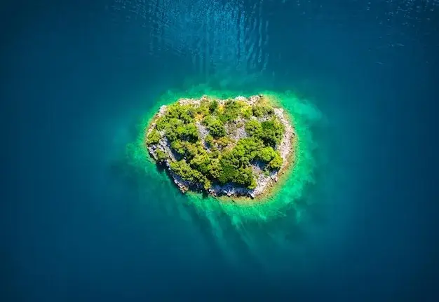 Chorwacja wyspy Adriatyk widok z lotu ptaka