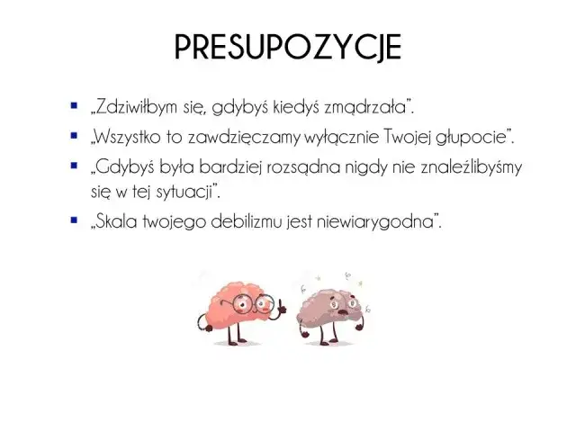 symboliczne przedstawienie wewnętrznego krytyka lub negatywnych myśli