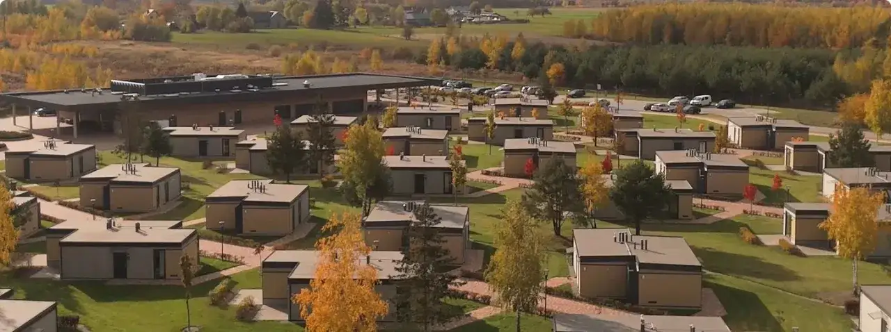 Suntago Village bungalowy widok z lotu ptaka