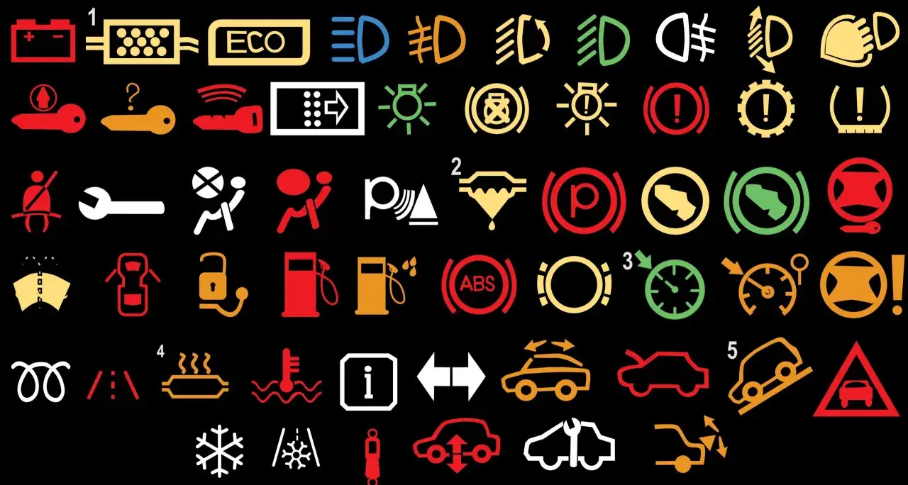 deska rozdzielcza samochodu kontrolki błędy