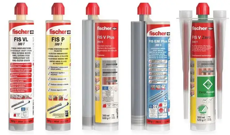 Rodzaje kotew chemicznych w tubach