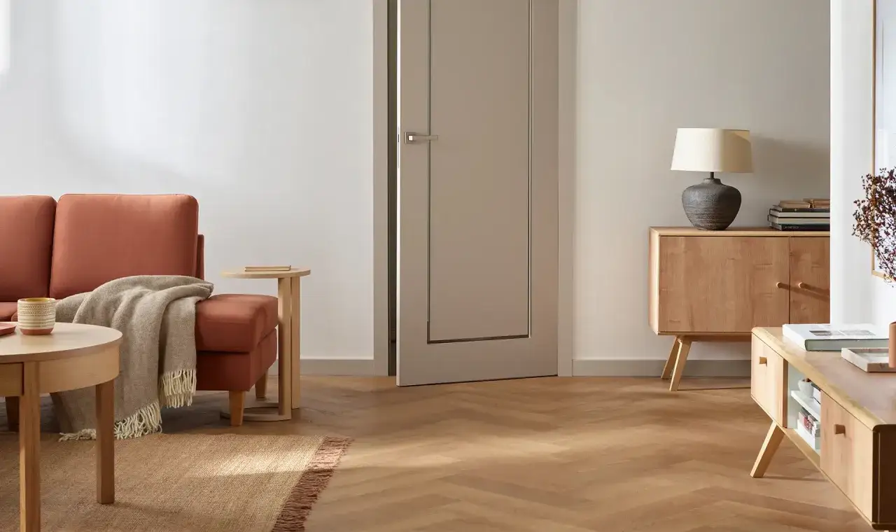 nowoczesne drzwi wewnętrzne w salonie