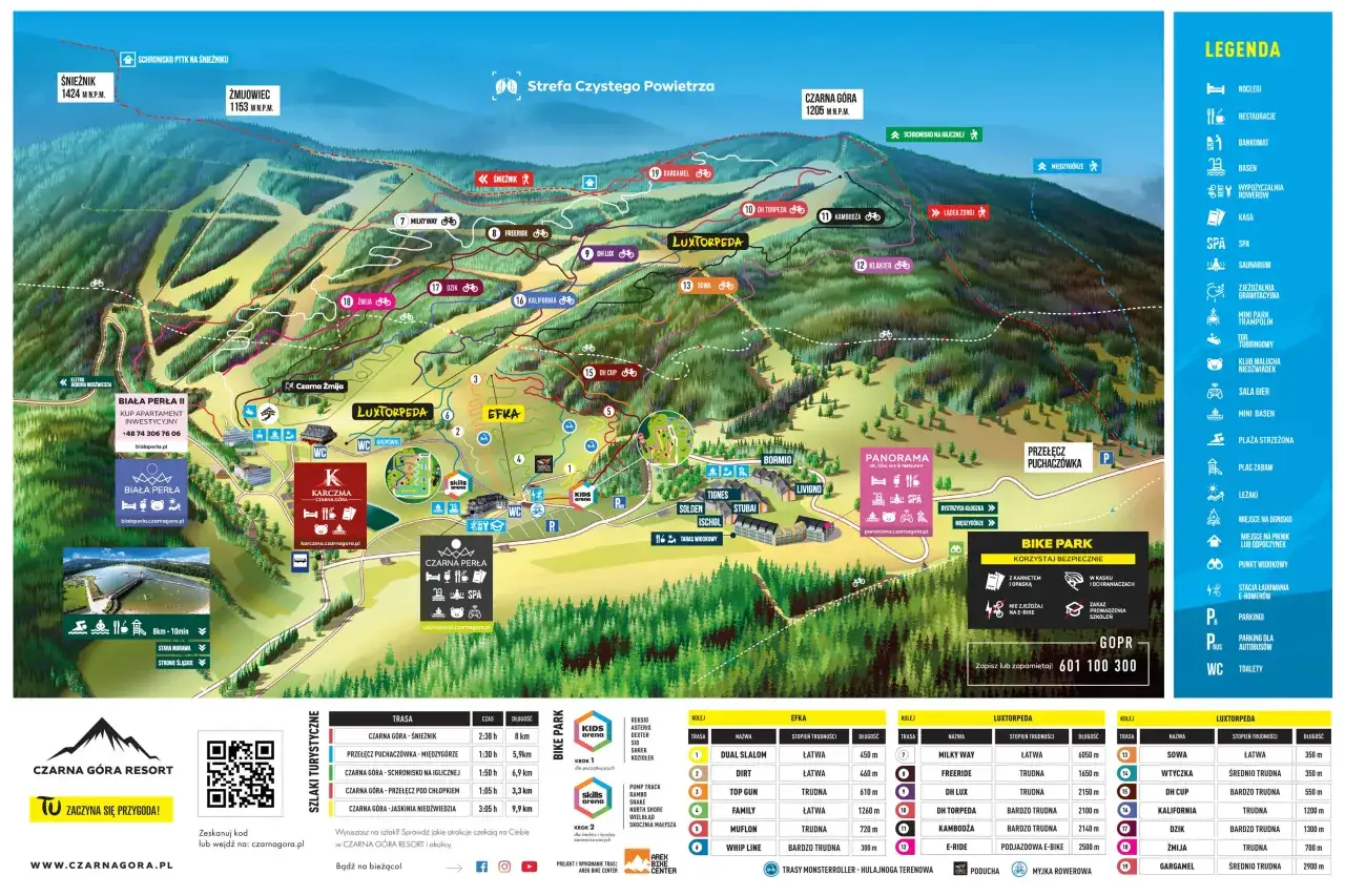 Czarna G&oacute;ra Resort panorama zimą