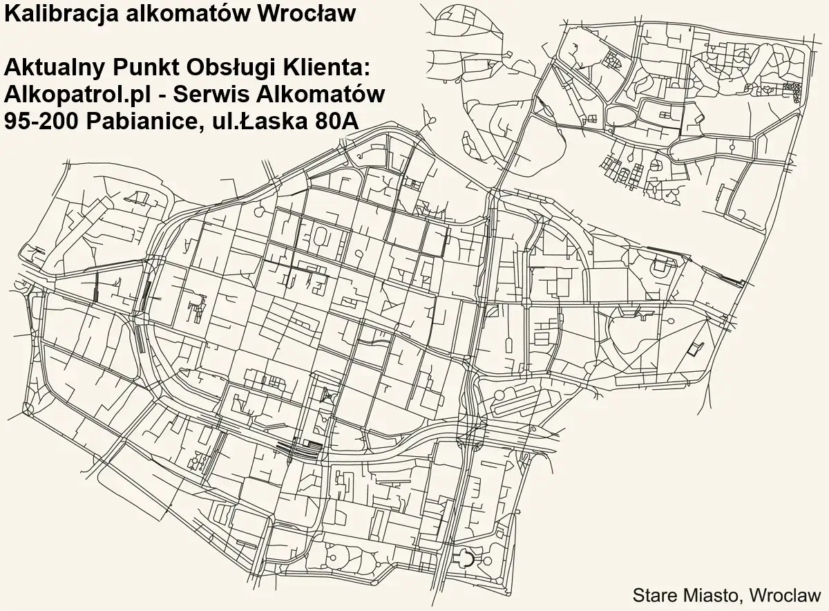 Alkomat na stole laboratoryjnym, kalibracja, precyzja