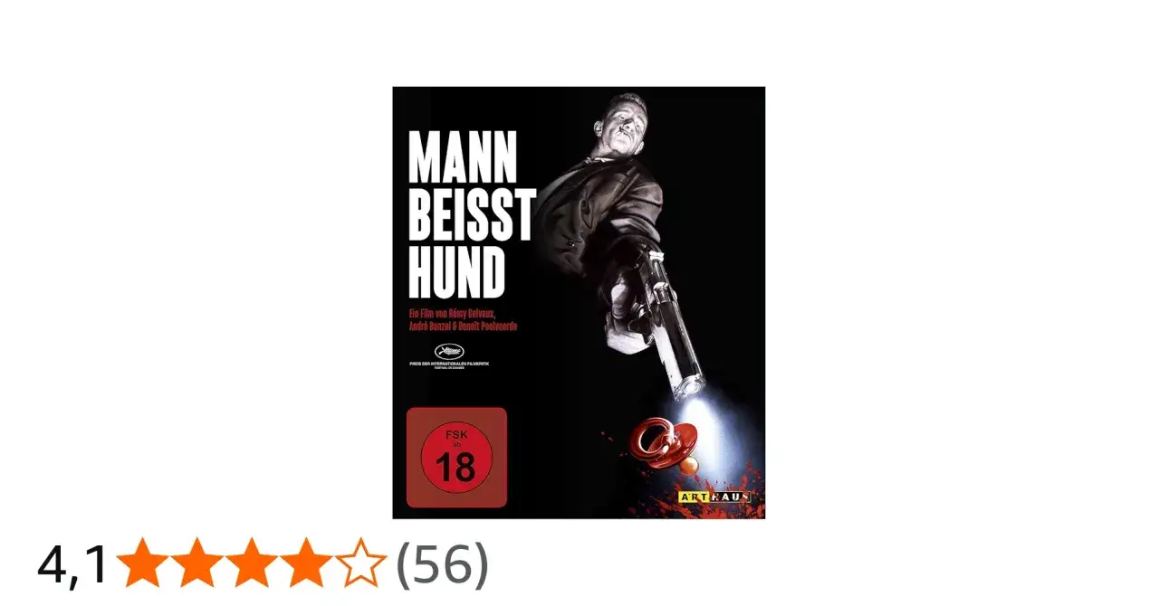 Plakat filmu Człowiek pogryzł psa C'est arrivé près de chez vous