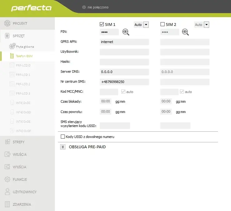 ustawienia APN telefon