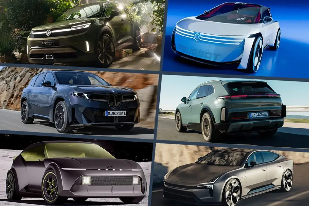 Kompilacja aut koncepcyjnych: VW ID.CROSS, Peugeot, BMW, Porsche, Hyundai, Polestar. Który samochód elektryczny ma największy zasięg?