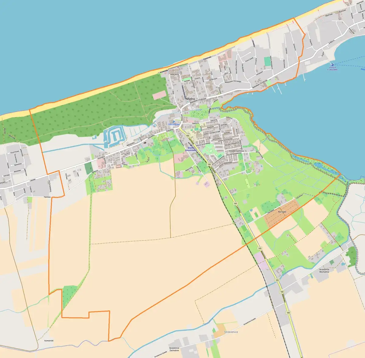 Jezioro Mielno Gruta mapa lokalizacja