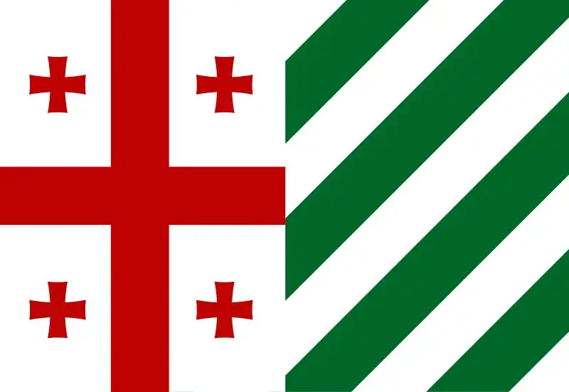 historyczne flagi Gruzji, flaga Demokratycznej Republiki Gruzji, flaga Gruzińskiej SRR