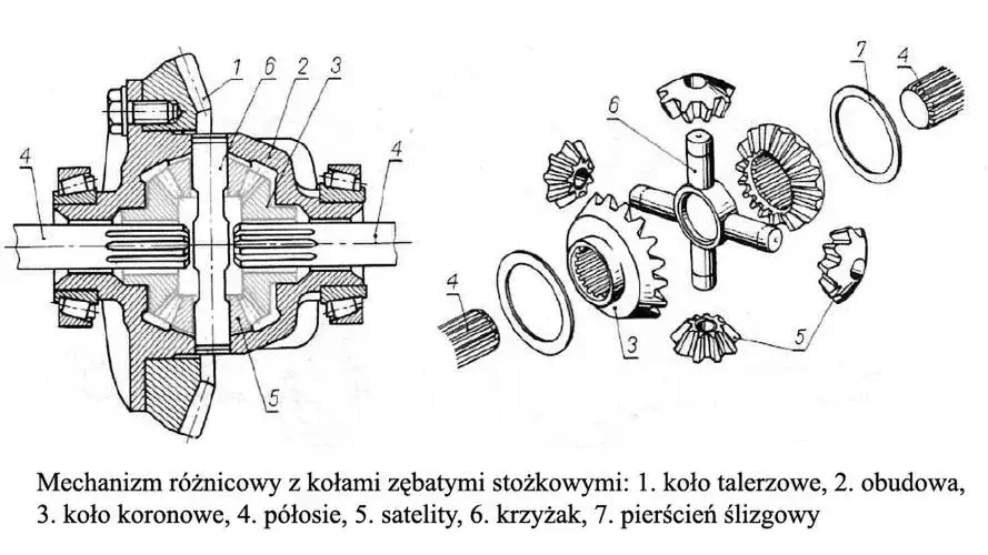 mechanizm r&oacute;żnicowy budowa i działanie