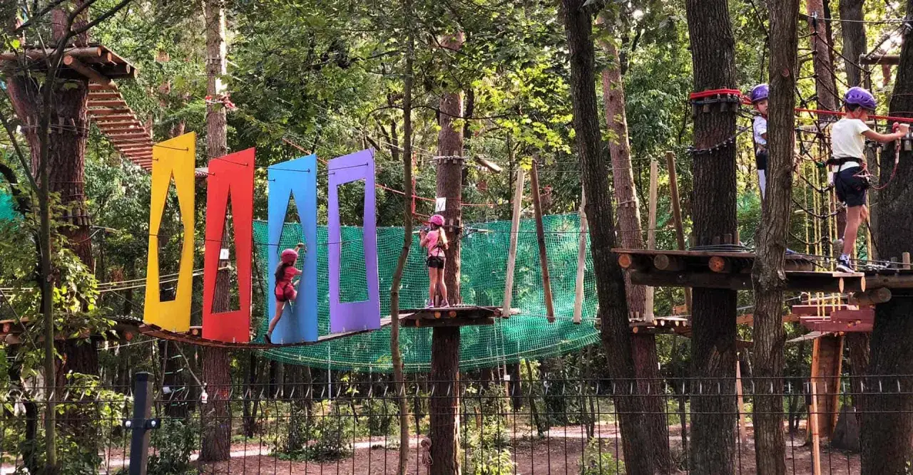 park linowy łomianki bezpieczeństwo instruktor sprzęt