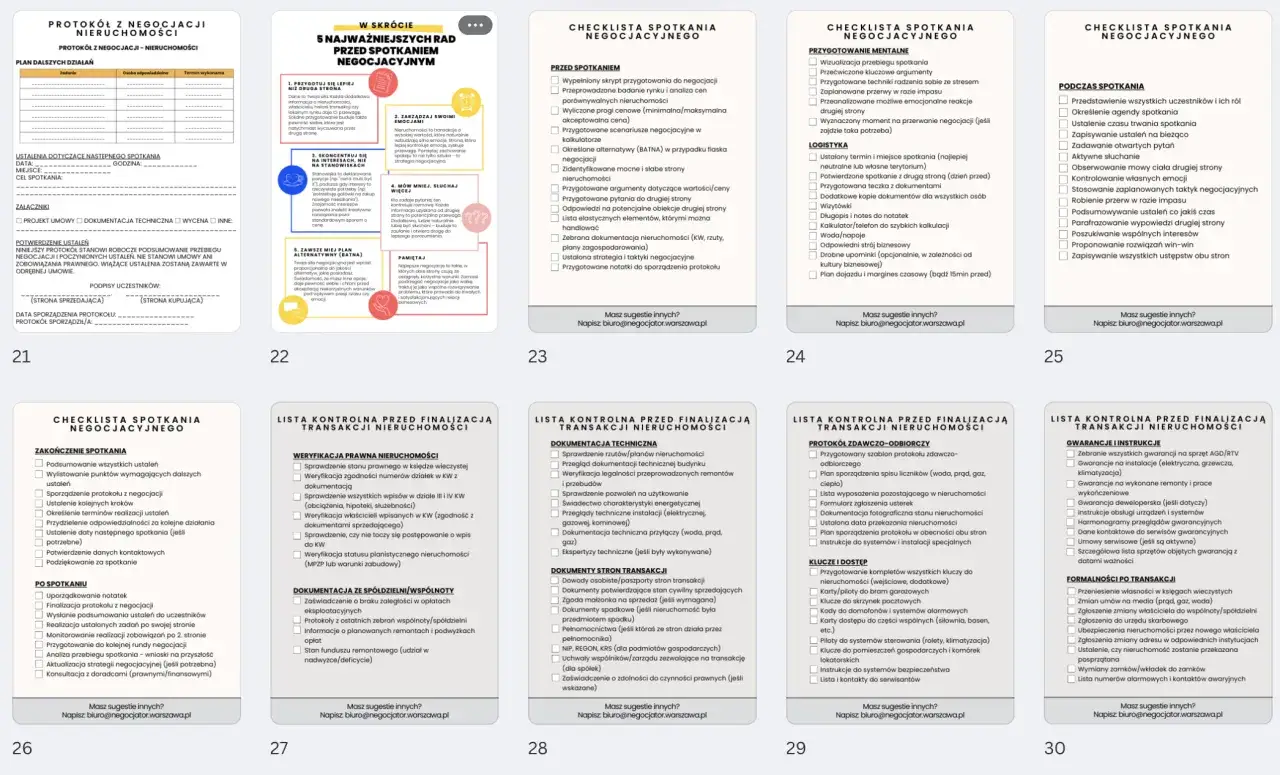 Jak negocjować cenę mieszkania? Lista kontrolna przed finalizacją transakcji nieruchomości.