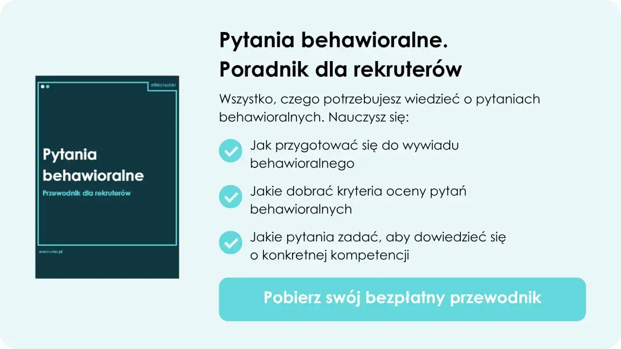 rekruter zadający pytania behawioralne kandydatowi