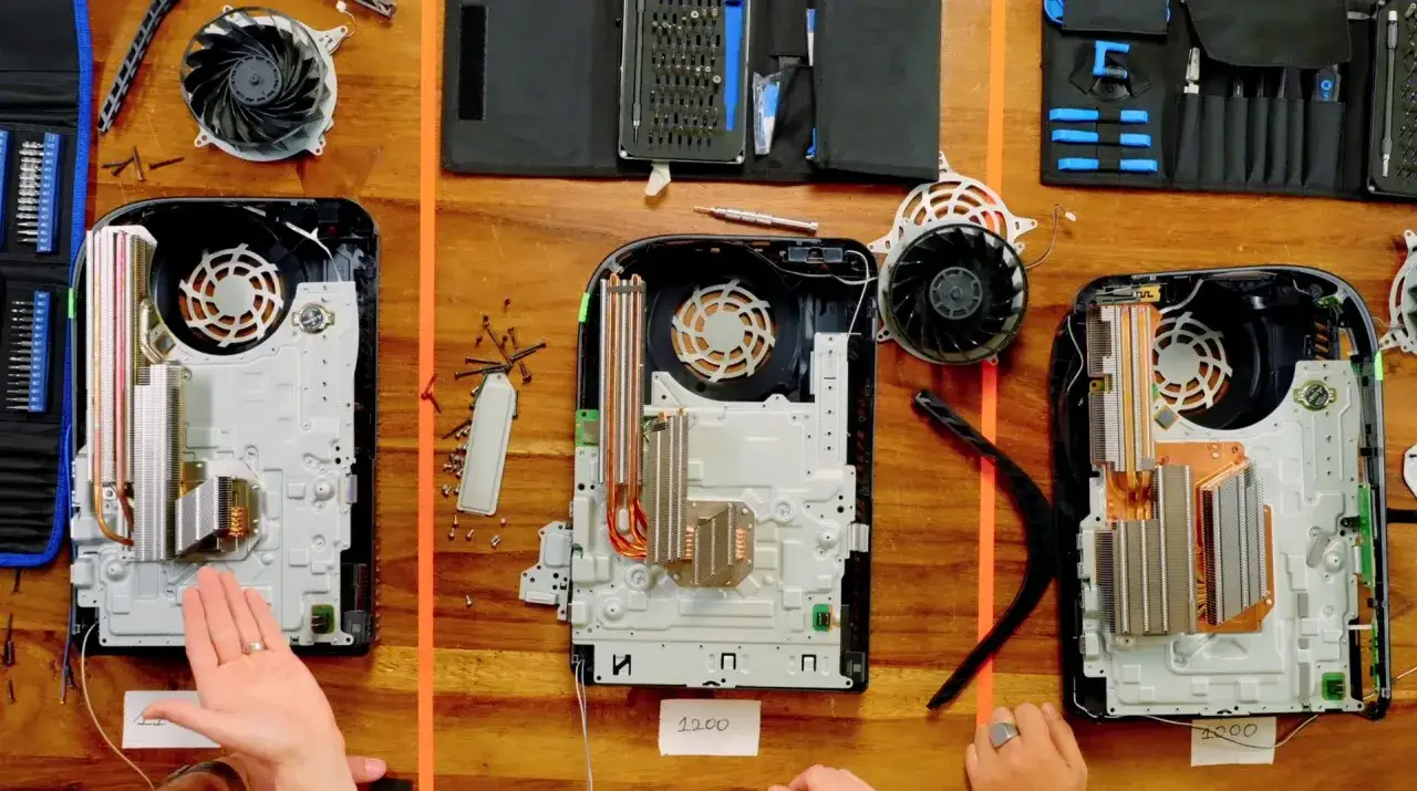 PS5 Slim cooling system vs standard PS5 cooling system comparison