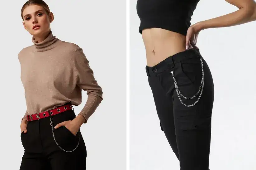 Ewolucja łańcucha przy spodniach moda