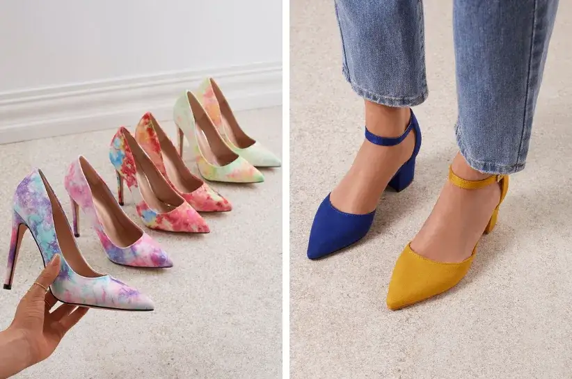 Kolorowe szpilki na co dzień