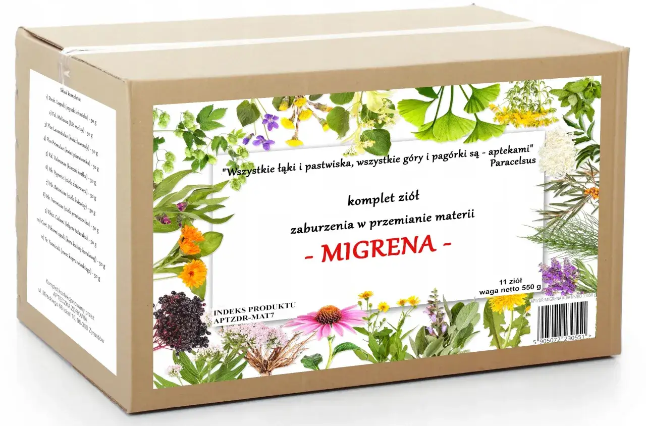 domowe sposoby na migrenę zioła okład