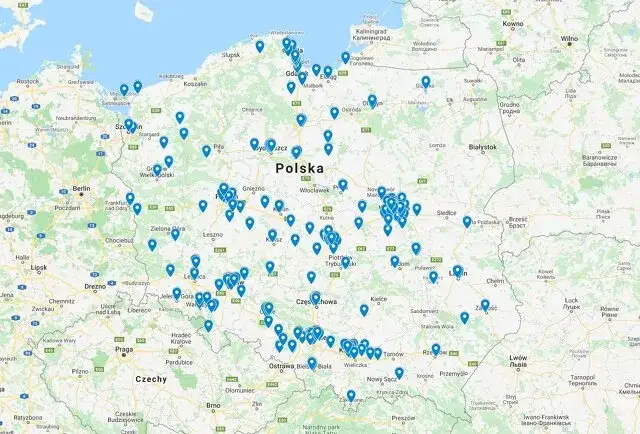 mapa placówek stomatologicznych NFZ