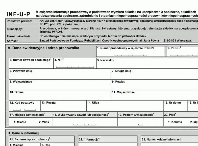 PFRON wpłaty i ulgi dla firm